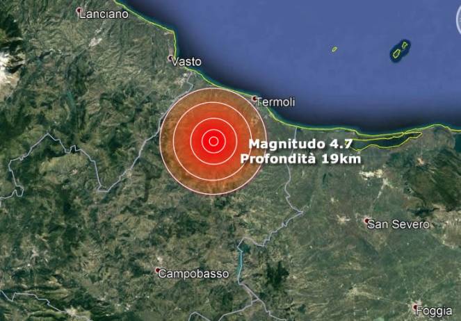 Terremoto in Molise: anche Pozzuoli trema